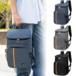 Backpack Large Capacity Insulated Bag, Outdoor Fresh Picnic Portable Backpack - Image 2